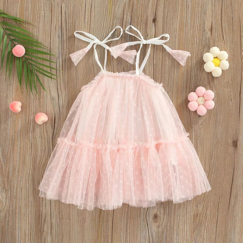 gaun kelen tile dot dress bayi neychan