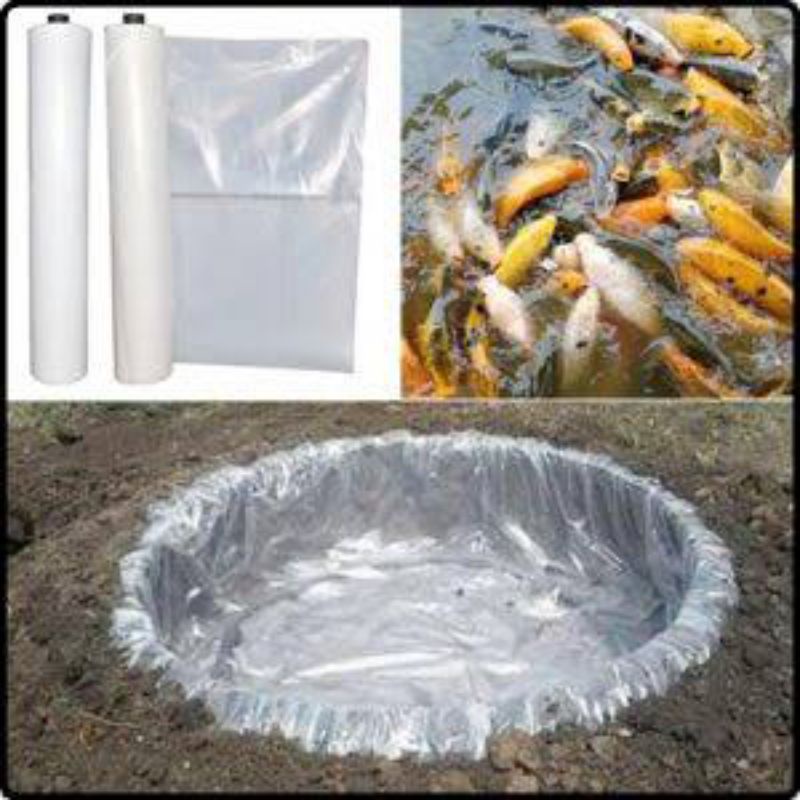 Terpal Plastik Alas Kolam Ikan | Tatakan dasar aquarium | Alasan bawah kolam iwak | Plastik PE Hdpe 