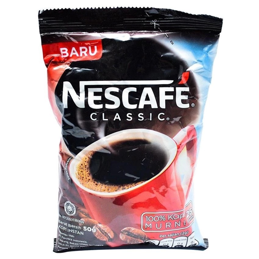 

KOPI NESCAFE KOPI BUBUK 45 GR HITAM BLACK COFFEE CLASSIC ROBUSTA