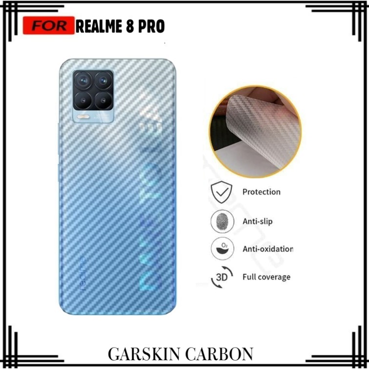 PROMO GARSKIN REALME 8 PRO ANTI GORES BELAKANG HANDPHONE PREMIUM ANTI BEKAS SIDIK JARI