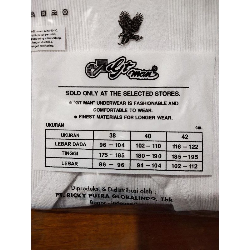 SINGLET PRIA Gt man / SINGLET GT MAN PRIA DEWASA / SINGLET GT MAN COWOK / Singlet Gtman KUTANG ORIGINAL, KATUN ASLI