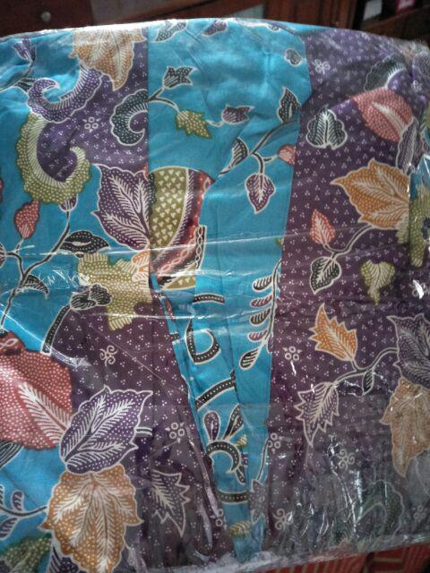 Batik Tunik Shibori Jumputan Terbaru Size S-3l / Hrb026 Yelbor Navbor / Biru Putih / Original..