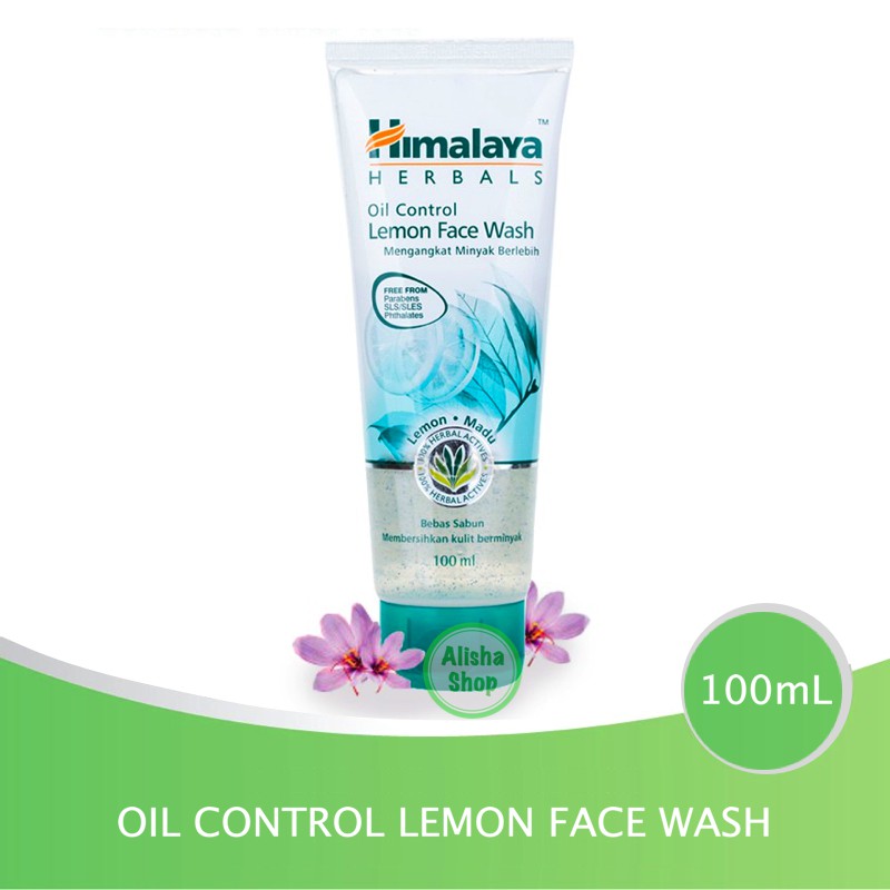 himalaya herbal oil control lemon face wash