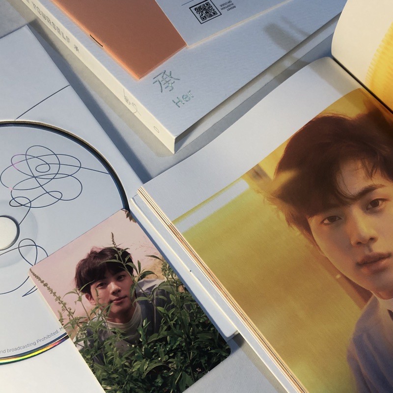 (preloved album bts) album unsealed her l o v e fullset pc jin