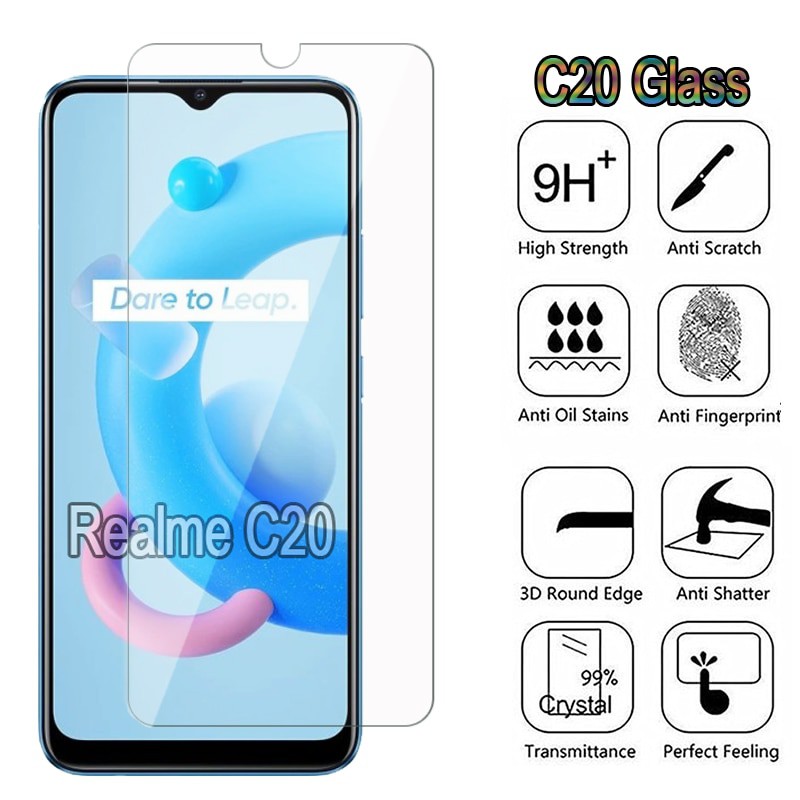 Tempered Glass Layar Clear + Tempered Glass Camera Realme C20 2021