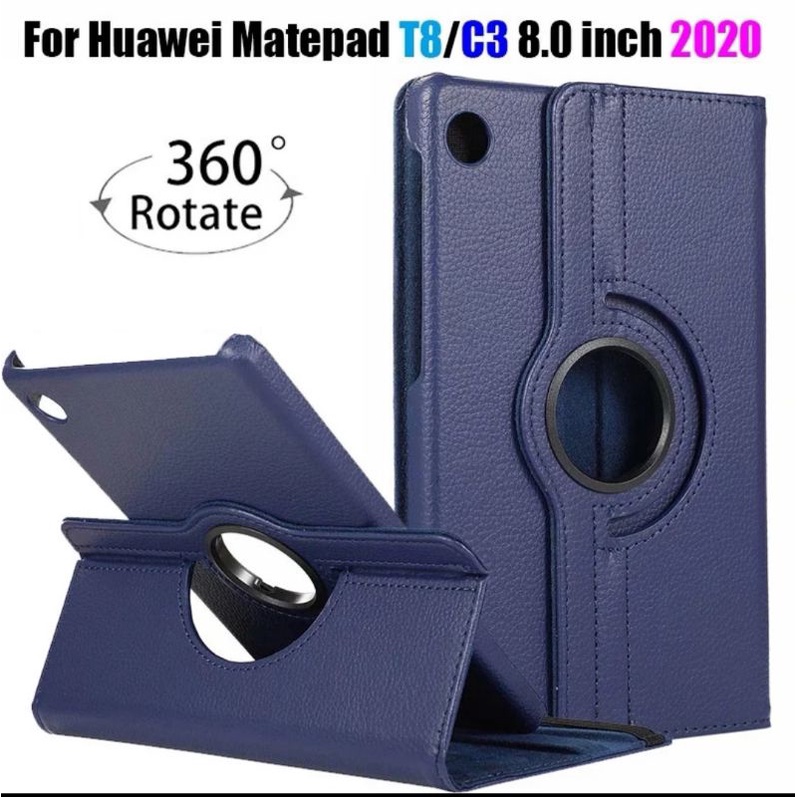 Case Huawei Matepad T10S Sarung Rotary Leather Flip Folio Book Cover Casing Smartcase T 10 T10 S 10S