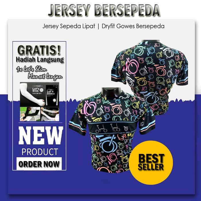 Jual Kaos Jersey Brompton Bersepeda Olahraga - Dri Fit Sepeda Lipat Murah
