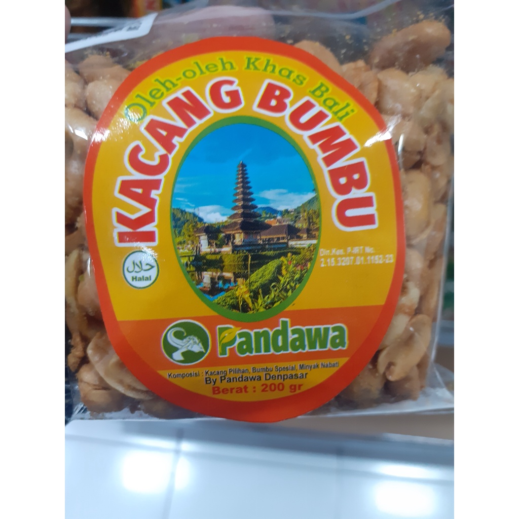 KACANG BUMBU PANDAWA OLEH OLEH KHAS BALI HALAL 200GR