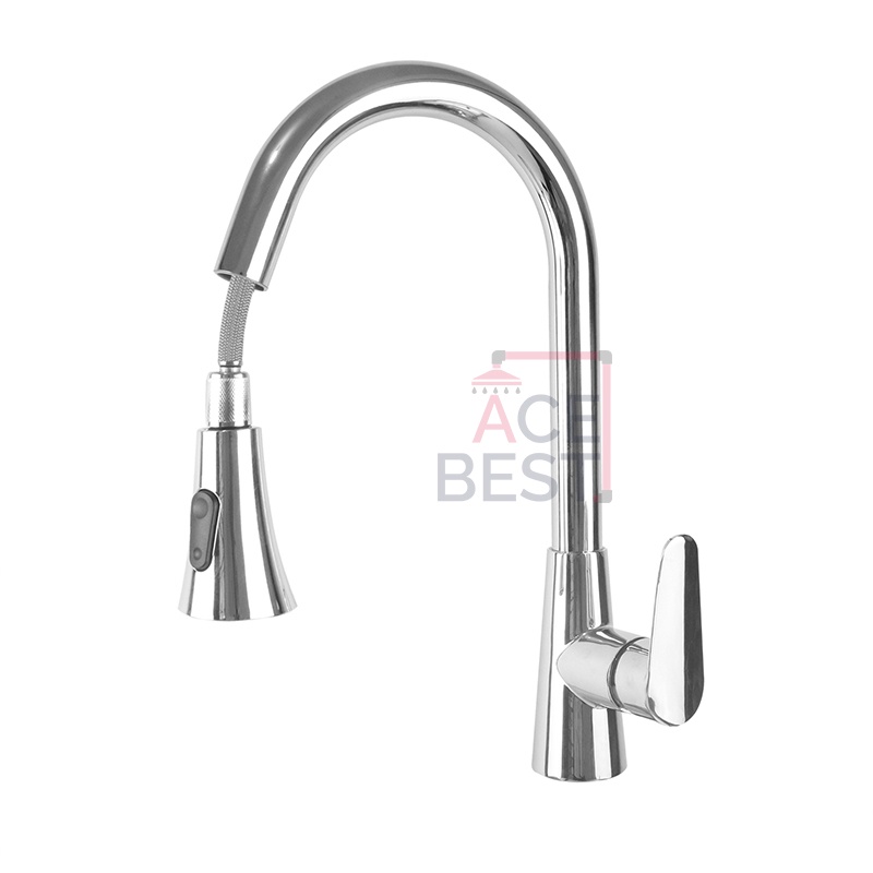 Kran Sink Air Kran Wastafel Cuci Piring Ujung Kran Dapat Ditarik JS-42