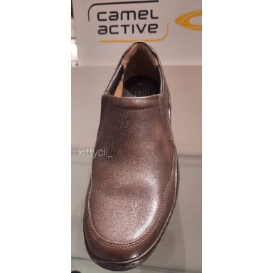 SEPATU CAMEL ACTIVE ORIGINAL SLIP ON KULIT ASLI.