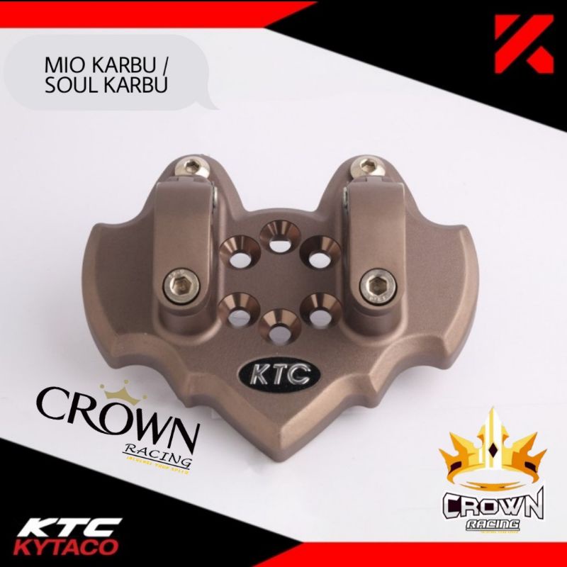 Dudukan Stang KTC KYTACO CNC Mio Karbu Smile Sporty / Soul Karbu