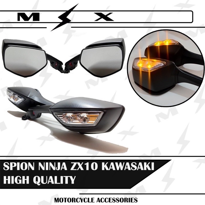 SPION SEN NINJA zx10 ZX 10 R ZX10R KACA SPION MOGE KAWASAKI ZX 10R R25 R15 CBR250RR ZX636 R6 N250FI