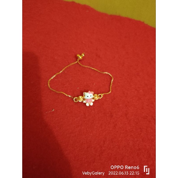 gelang serut anak lps emas