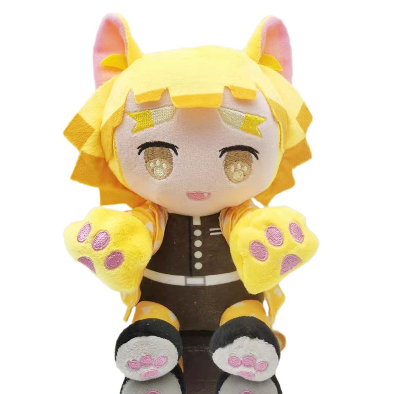 Mainan Boneka Plush Manga Demon Slayer Tanjirou Kamado Nezuko Zenitsu 20CM Untuk Hadiah Anak