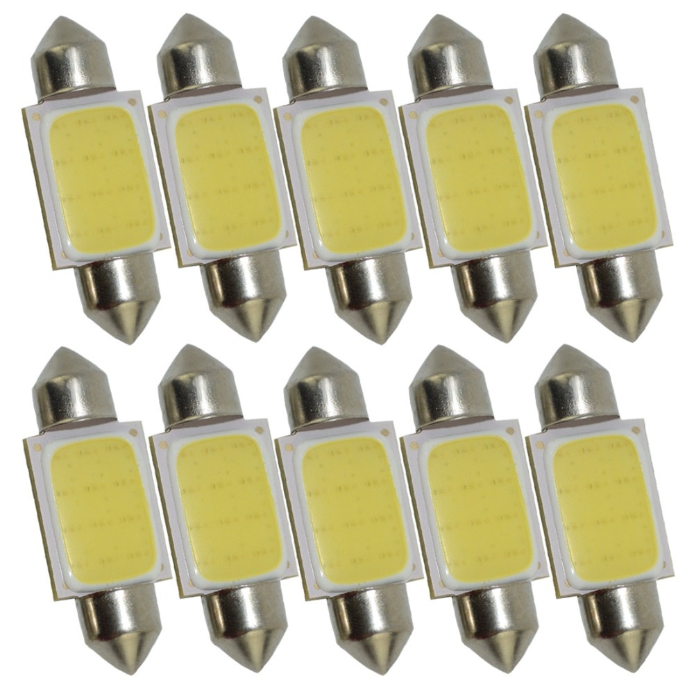 Lampu Interior Mobil LED COB Dome Light 41mm c5w BA9S 1 PCS PUTIH