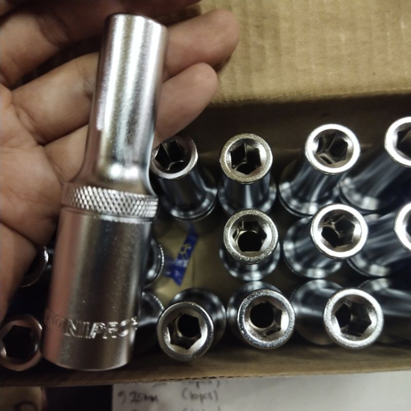 JETJO TOOLS MATA SOCK SOCKET DEEP WALL DR. 1/2" UKURAN 26MM 27MM 6PT 12PT