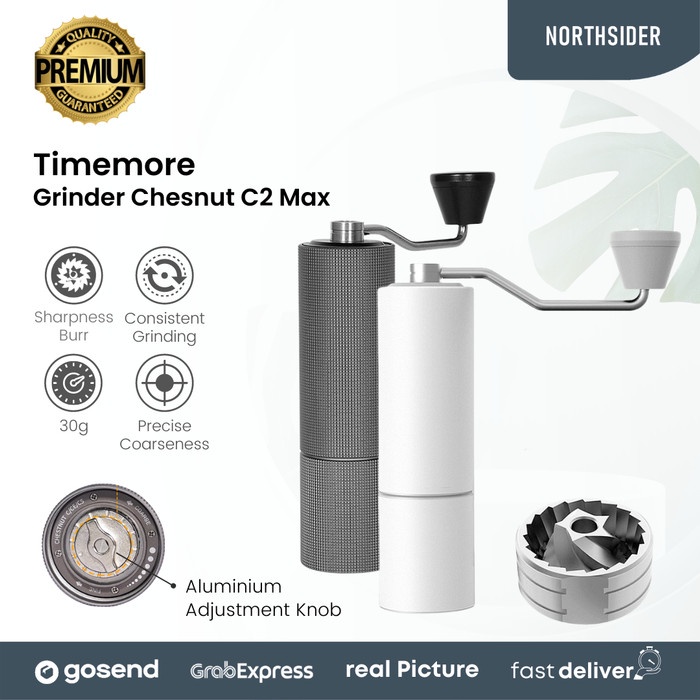 Timemore Chesnut C2 Max Coffee Grinder Black - Penggilng Biji Kopi - Mesin / Alat Dapur Khusus