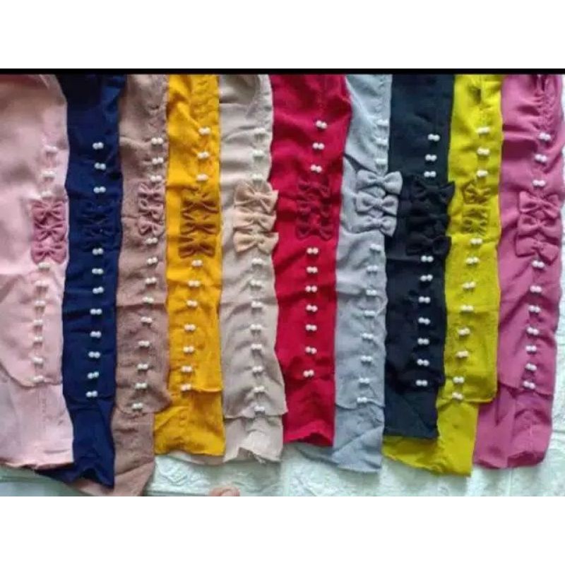 FISCA / Khimar 2layer ceruty / Jilbab cetury mini Standart