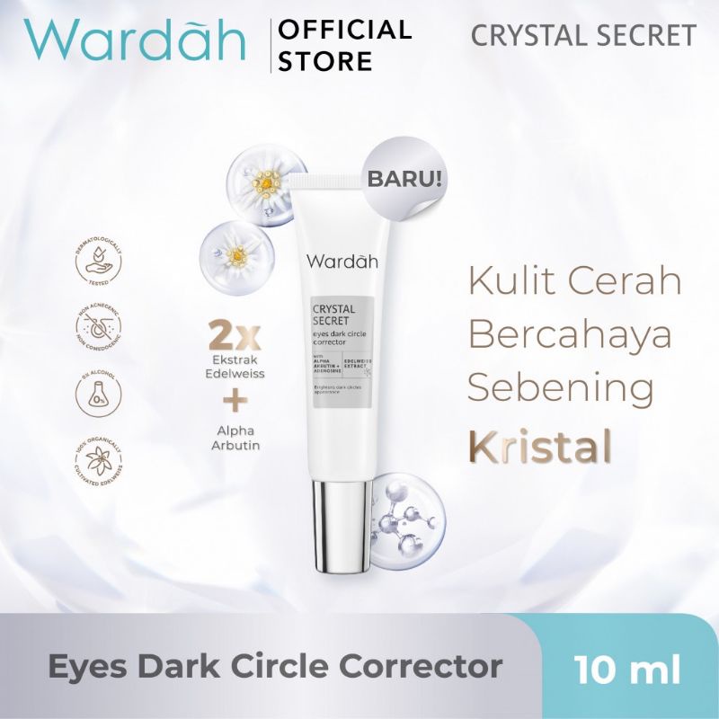Wardah Crystal secret Brightening Eye Cream 10 ml / krim mata