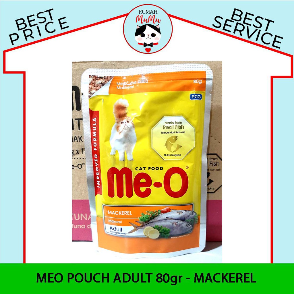 MAKANAN KUCING ADULT MEO POUCH 85gr ALL VARIANT