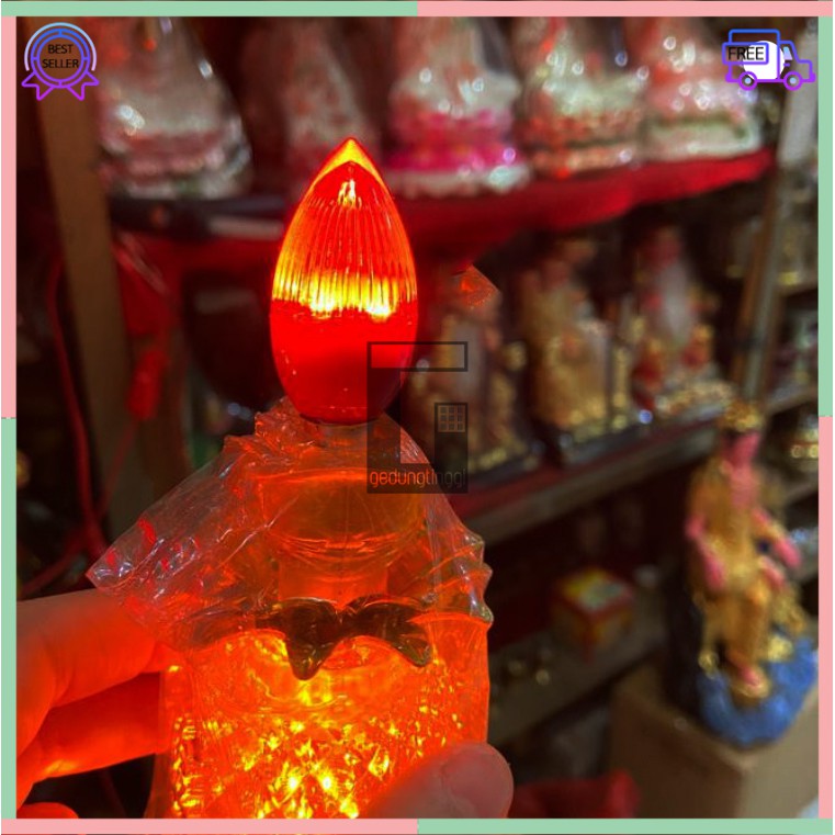 Bohlam Bola Lampu Cabe Lombok Lilin Candle Lampu Merah Puja Sembahyang Hias Dekorasi Tidur E12 Led