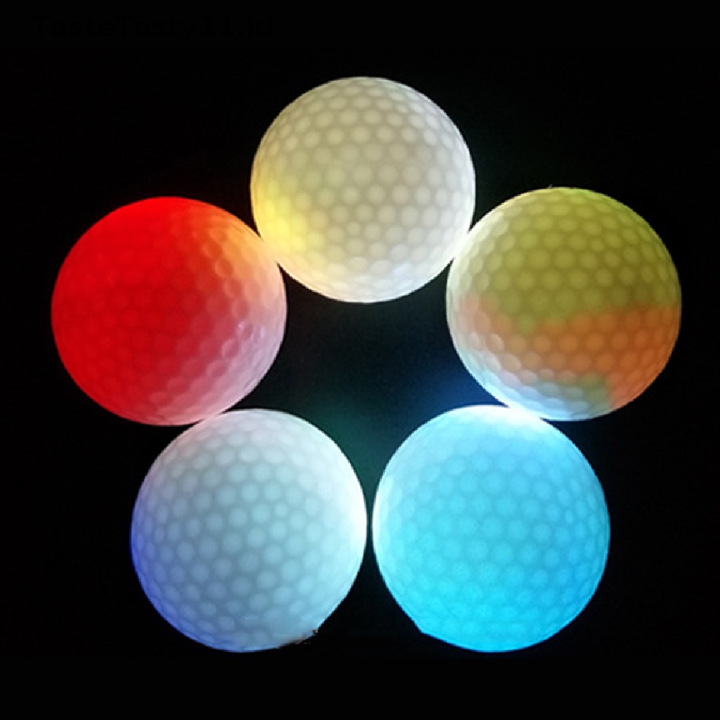 Tastetasty Bola Golf LED Luminous Glow In The Dark Untuk Latihan