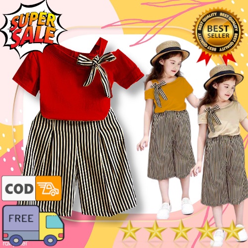 VISION ONLINE [GRATIS ONGKIR BISA COD] SETELAN MONICA ANAK PEREMPUAN 1 2 3 4 TAHUN MURAH/ BAJU BAYI ANAK CEWEK PEREMPUAN 1 2 TAHUN KAOS ATASAN DAN CELANA PANJANG BAHAN ANAK PEREMPUAN TAHUN MURAH KEKINIAN TERBARU LUCU IMPORT 2021 MODERN ORI PESTA