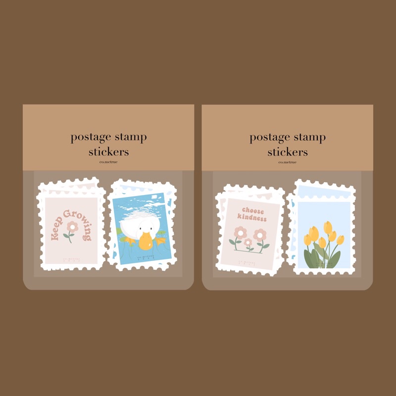 

postage stamp sticker