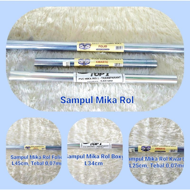 

Sampul Mika Rol Ukuran Buku Tulis(Kwarto)/Boxy/Folio
