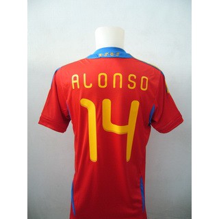 Jersey Spain Home ALONSO (14) Qualification 2012 + Patch WCC A3 size M