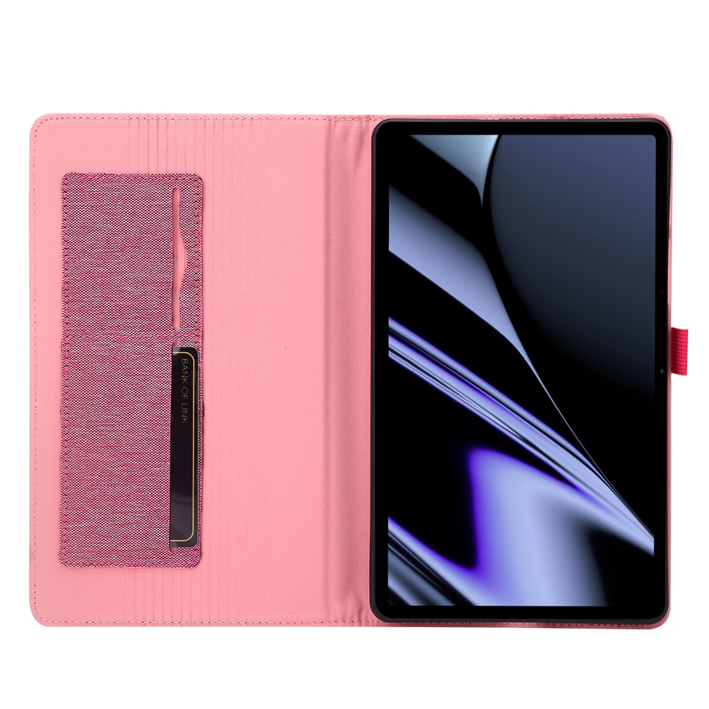 (Sleep / Wake) Casing Flip Lipat Pu Tekstur Anyaman Untuk Realme Pad Mini 4G LTE 8.7 &quot;(2022)