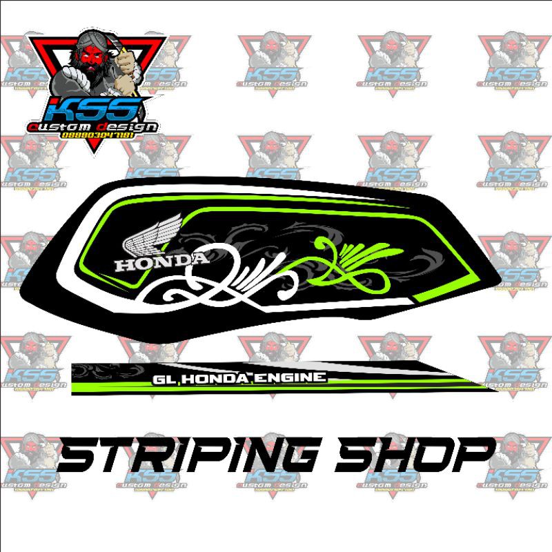 striping honda gl custom keren motif simple