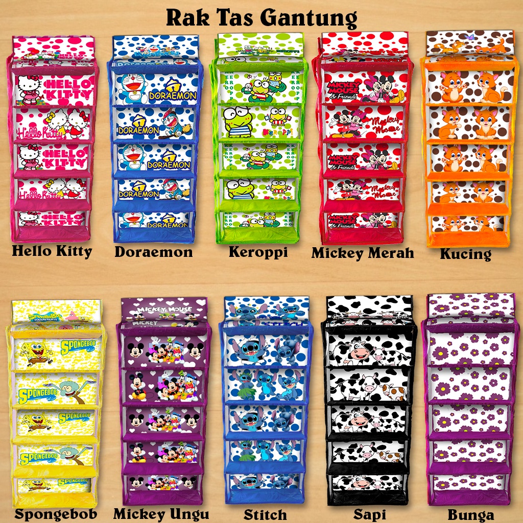 (Good Quality) Rak TAS Gantung Karakter