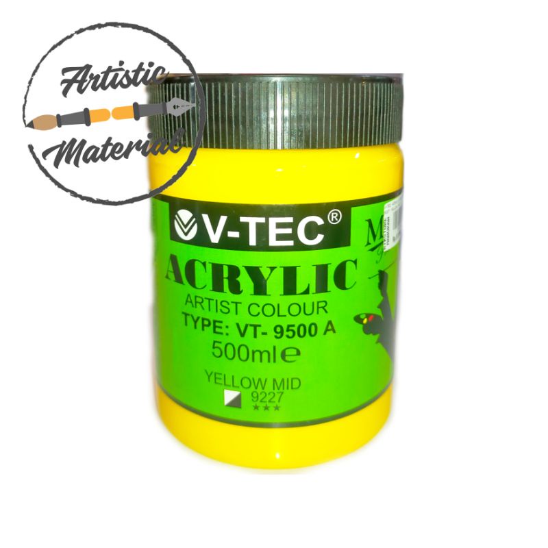 

V-tec Acrylic Color VT-9509 500 ml Yellow Mid