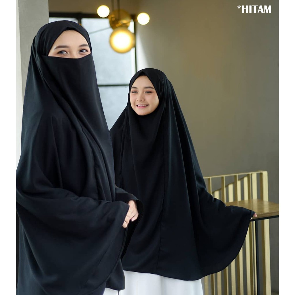 French Khimar Jilbab Jumbo Jersey Tebal Premium Hijab Bergo