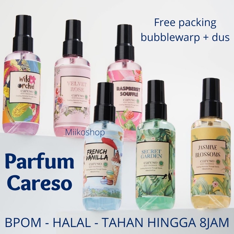 PARFUM CARESO body mist cologne BPOM HALAL 100ml