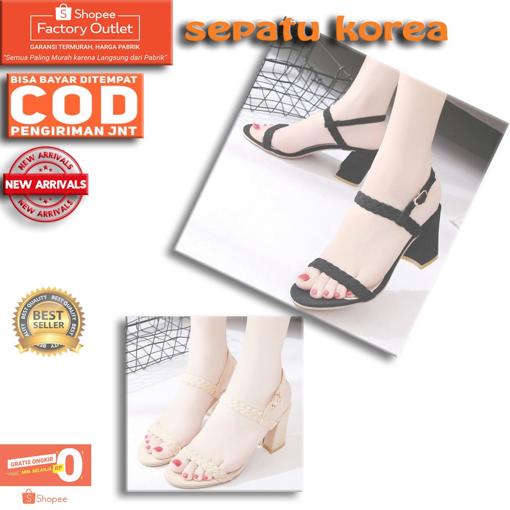 Sandal Wanita Terbaru Cewek Murah Kekinian Wedges Sendal Cewek  Remaja Dewasa HAK TAHU