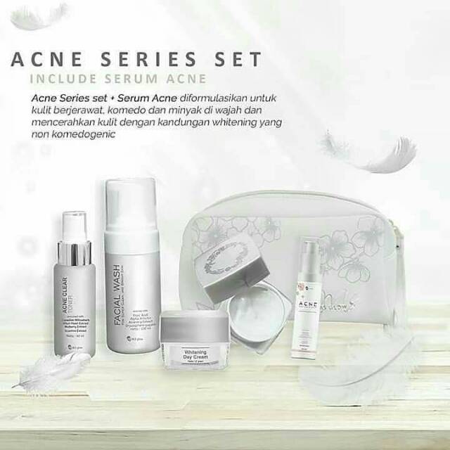 Paket acne mg glow + serum acne
