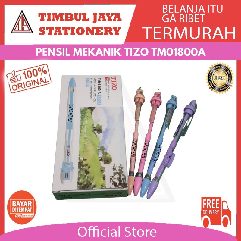 

Pensil mekanik / mechanical pencil protect forests tizo 2.0 mm TM01800, TM01800A isi 12pcs