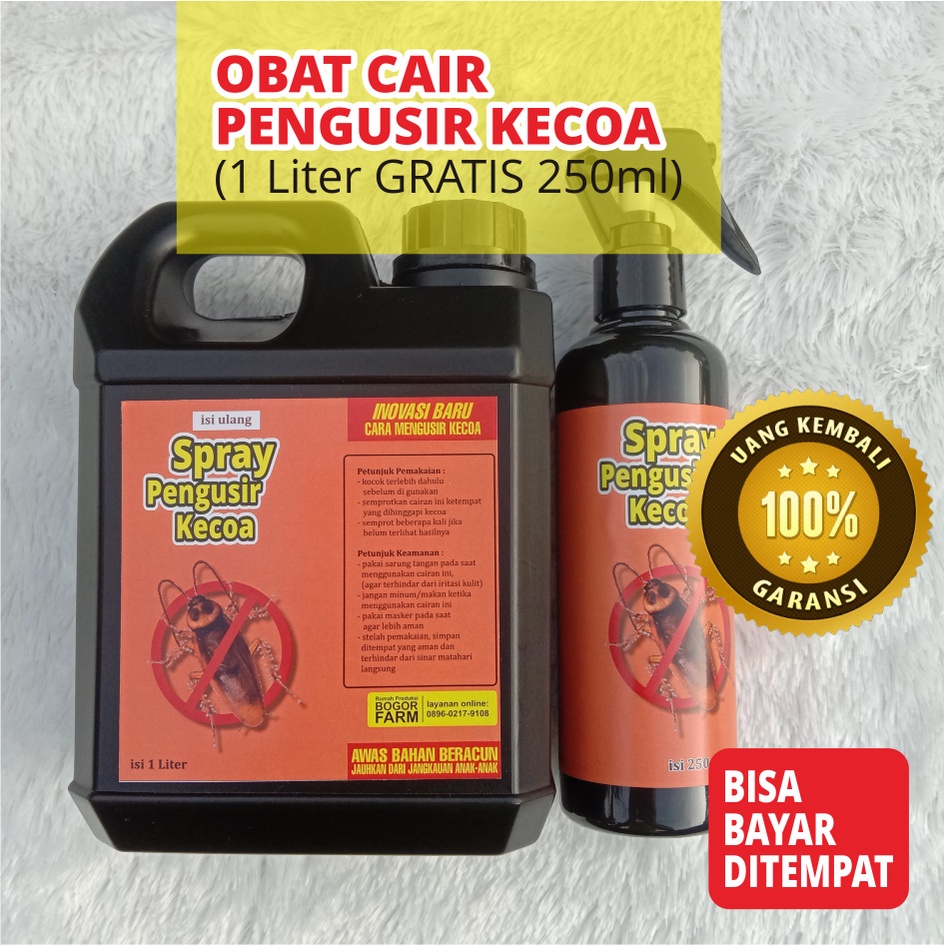 [bogorfarm] SPRAY PEMBASMI KECOA 100% AMPUH [1 LITER + 250ml]