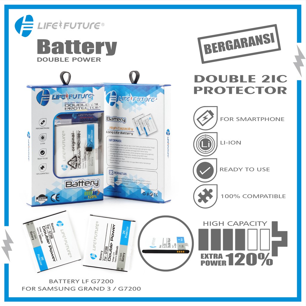 Baterai Samsung Grand 3 / G7200 Life Future