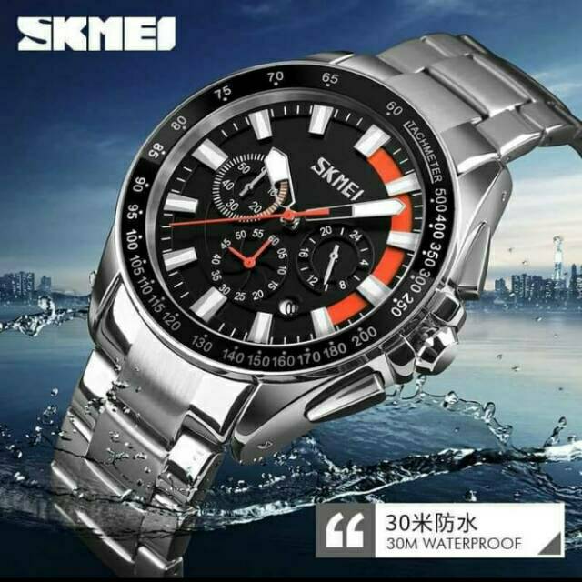 Jam Skmei 9167 original chronograph free box karton skmei