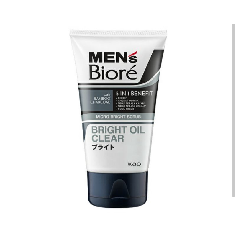 Mens Biore Bright Oil Clear Extra Cool 100 g