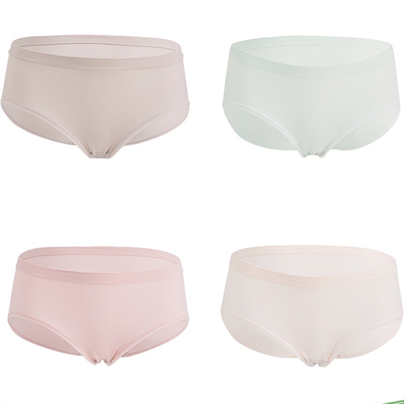 4PCS/Box Women Panties Simple Seamless Big Elastic CD