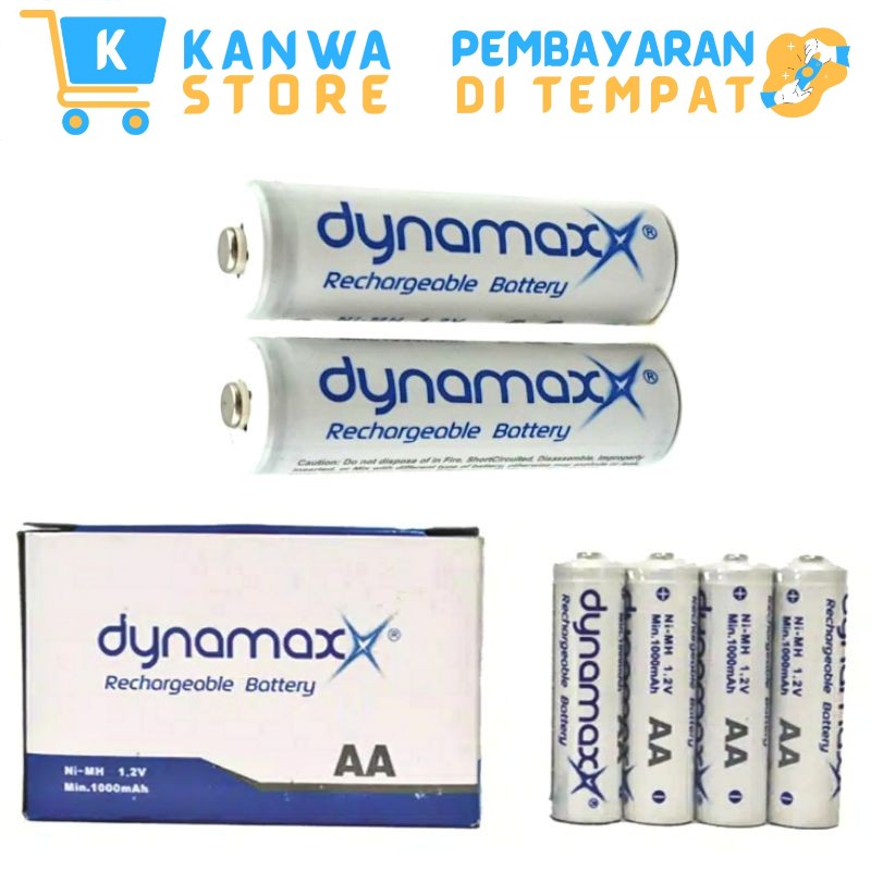 Jual Battery Batu Cas Rechargeable Dynamax Baterai Cas Aa 1 2 V Ni Cd