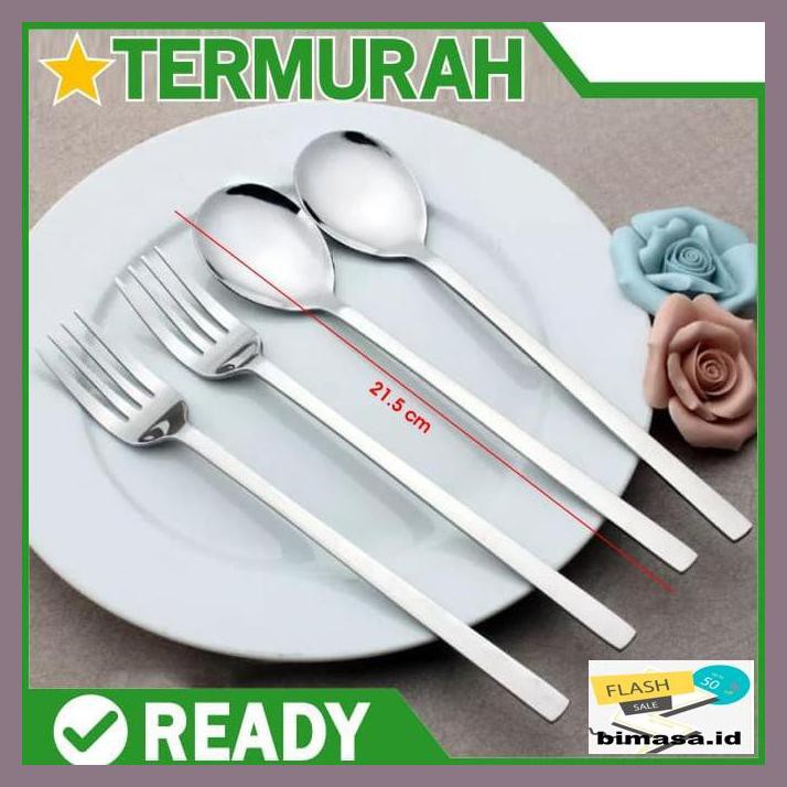 R6Et536E- Sendok Garpu Korea Stainless Sujeo Set Makan Spoon Fork Steel Sus 304 - Sendok E4Wr35Y-