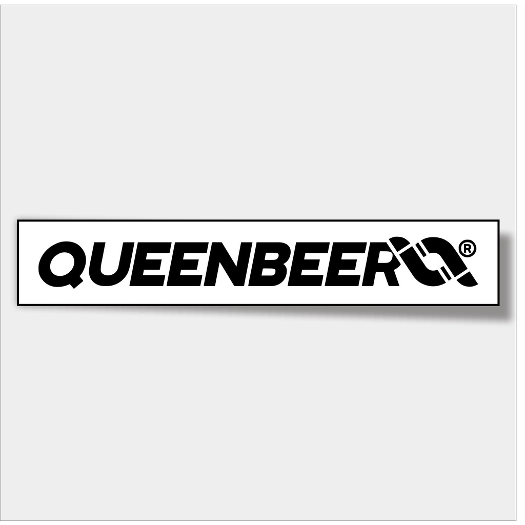 

stiker distro stiker brand distro bahan anti air Queen beer panjang