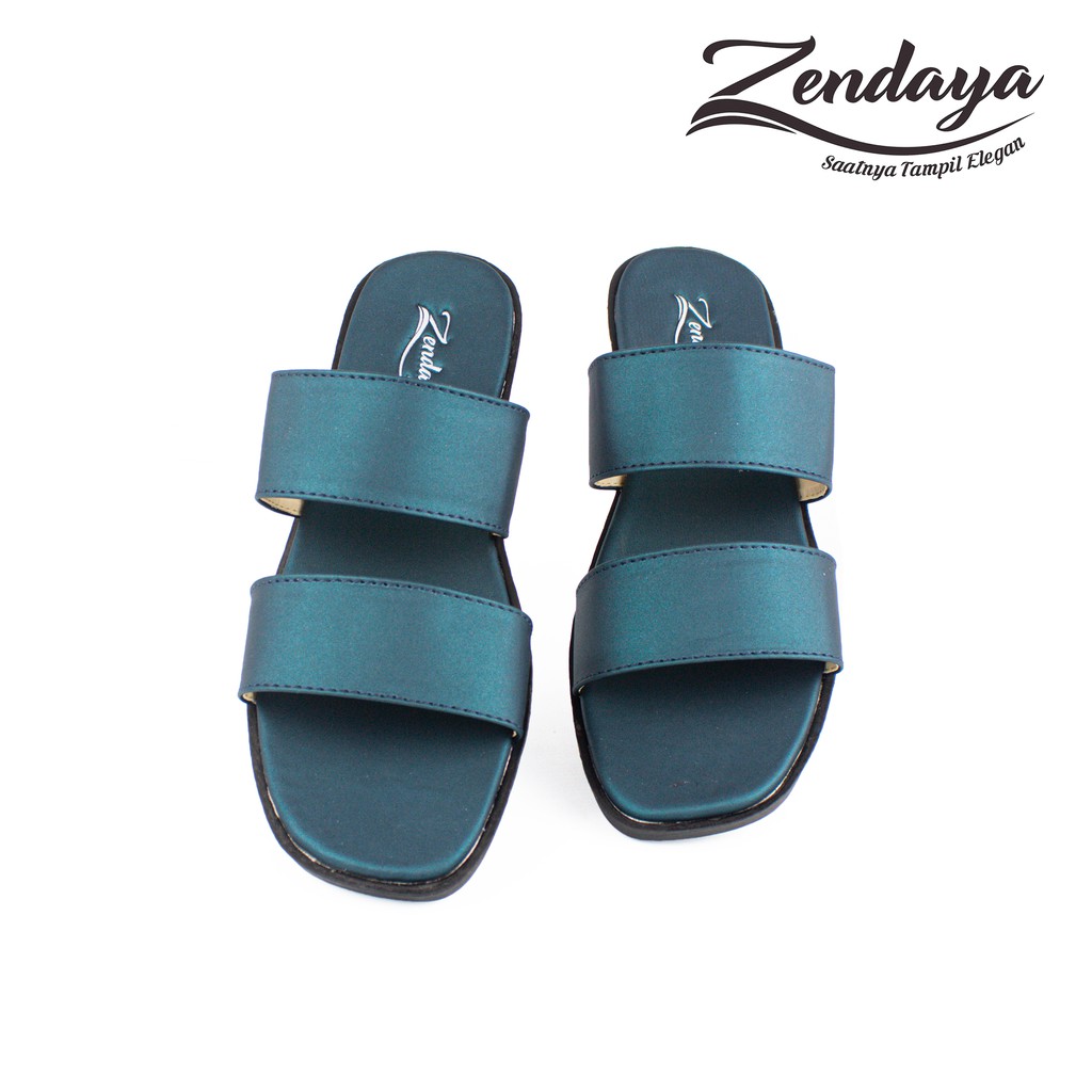 Sandal Slop Wanita Kulit Import Ban 2 - Jasmine 02