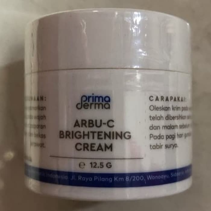 (PD BESAR) primaderma arbu-c brightening cream ( 12,5 gram !!!)