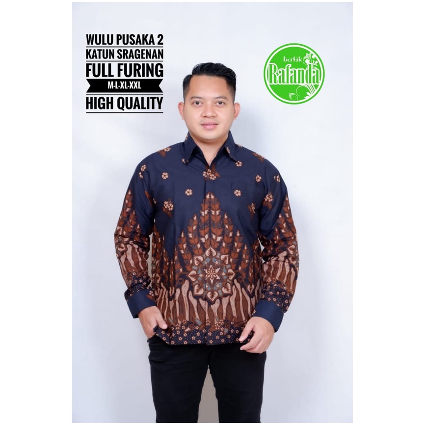 WULU PUSAKA 2 RAFANDA BATIKSOLOAMANAH BAJU KEMEJA BATIK SOLO PRIA LENGAN PANJANG PENDEK LAPIS FURING ATASAN BATIK PREMIUM MODERN KATUN HALUS WARNA WARNI MURAI SOGAN MURAI GAGAH PEKSI TLOMPO SUTARNO NANDA PUNOKAWAN GURDO HIJAU 2 BOKOR KLASIK PERMATA HITAM